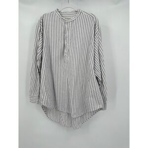 Magee Mens Vintage Irish Cotton Nightshirt Made In Donegal Heritage Stripe